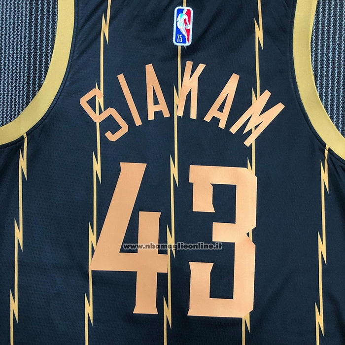 Maglia Toronto Raptors Pascal Siakam #43 Citta 2021-22 Nero
